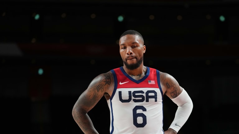 Damian Lillard Quiet in Team USA's Comeback Win Over Australia